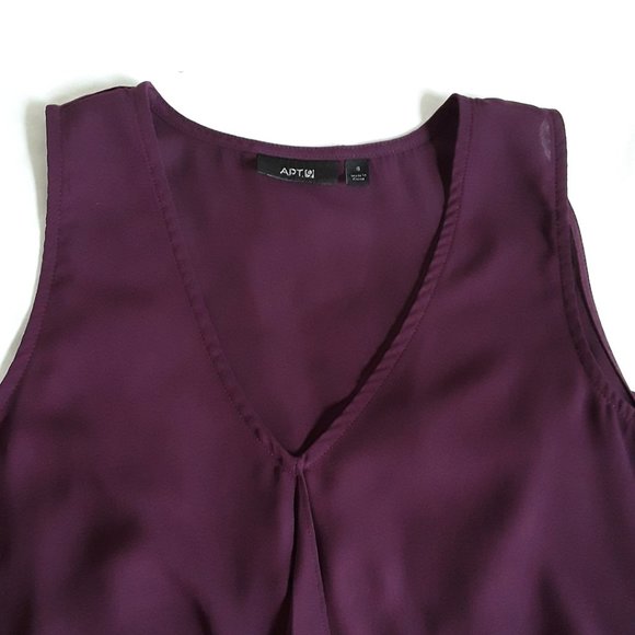 Asymmetrical, long flowy tank top - Picture 3 of 4